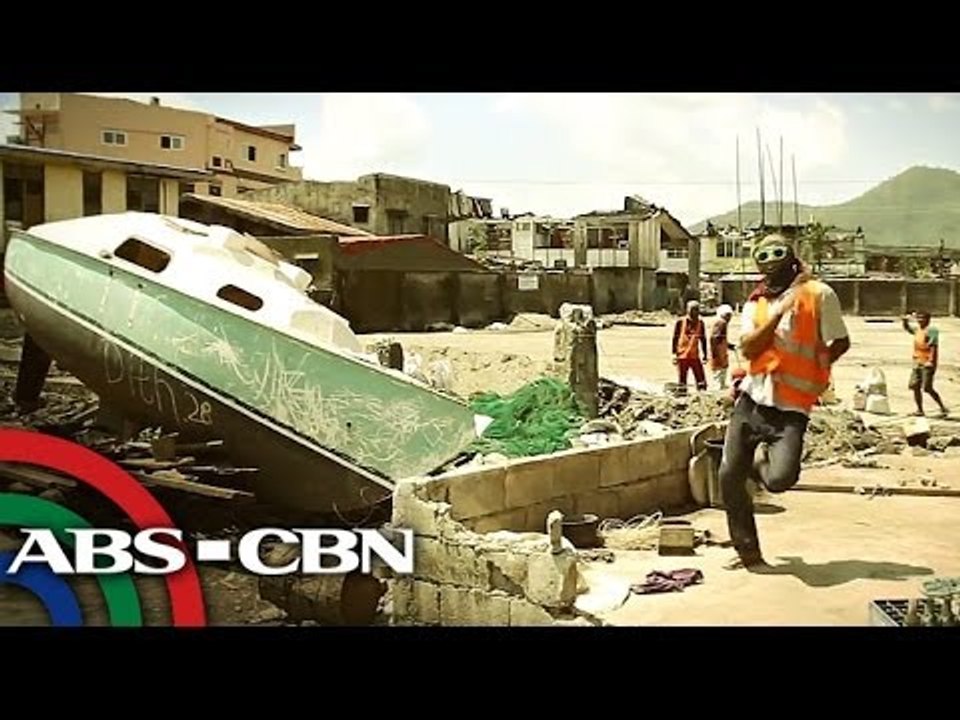 'Yolanda' survivors do 'Happy' dance