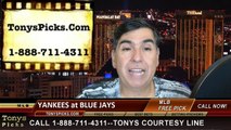MLB Pick Prediction New York Yankees versus Toronto Blue Jays Betting Lines Odds Preview 5-6-2015