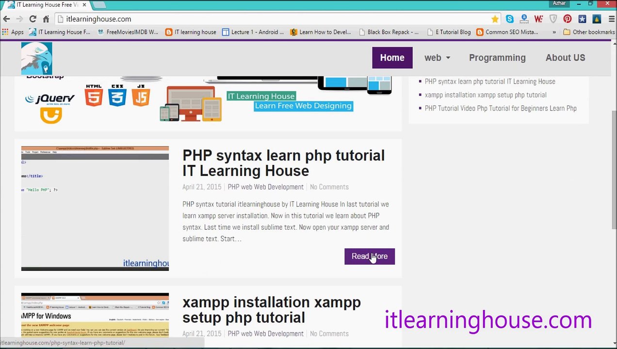 comparsion & Logical operators php tutorial in Urdu ITLearningHouse