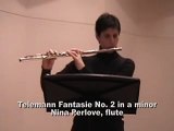 Telemann Flute Fantasie in a minor NYSMA - Online FLUTE Lessons