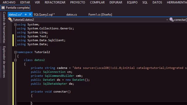 Crea una Clase para Insertar, Consultar, Eliminar y Actualizar Datos con C# y SQL Server (Pt. 1)