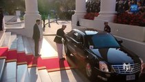 Sierra Leone Foreign affairs minister Samura Kamara  arrives at the White House Diner