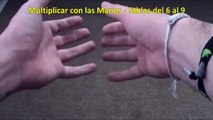 Multiplicar sin Calculadora con las Manos, Las tablas arriba del 6