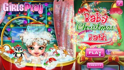 Baby Christmas Bath Funny Baby Care Games