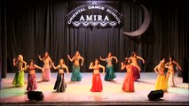 Belly dance to tabla solo - Oriental dance school of Amira Abdi 2013