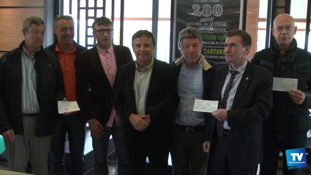 Remise de chèques au profit du Sport Adapté à Carcassonne :