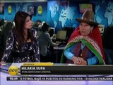 Hilaria Supa entrevistada en RPP TV sobre el Día Internacional de los Pueblos Indígenas