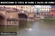 Video of an illegal Moroccan immigrant saving a drowning tourist in Italy, he was granted residency after this