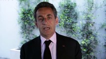 Nicolas Sarkozy s'adresse aux adhérents