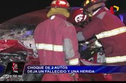 San Miguel: aparatoso accidente de tránsito deja un muerto y dos heridos