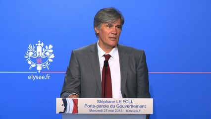 Point de presse de Stéphane Le Foll, le 27 mai 2015