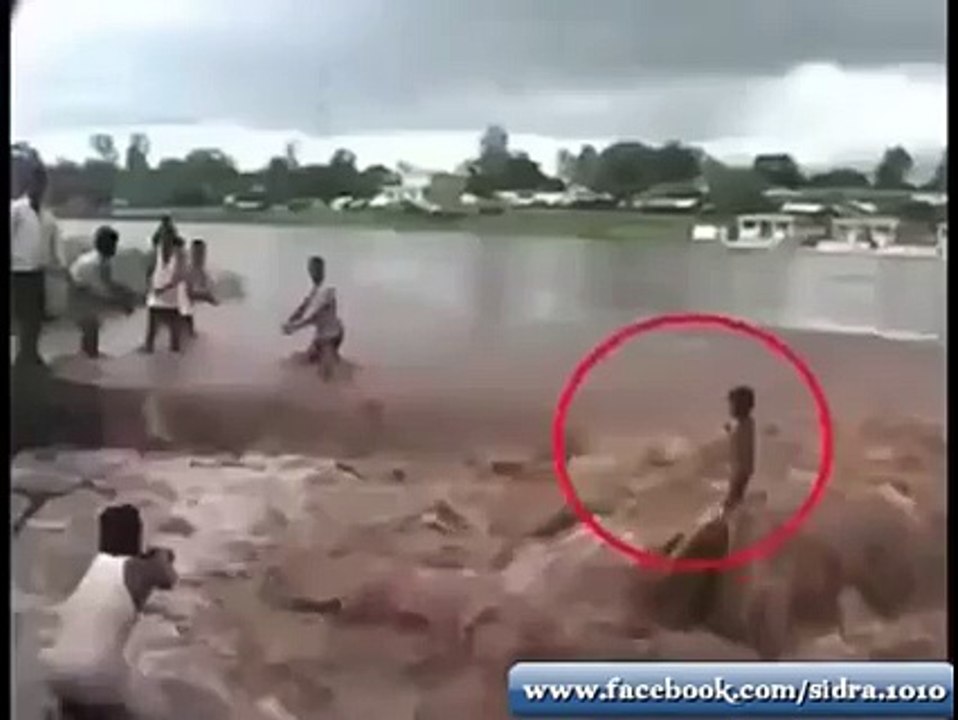 Child Surviving in Flood