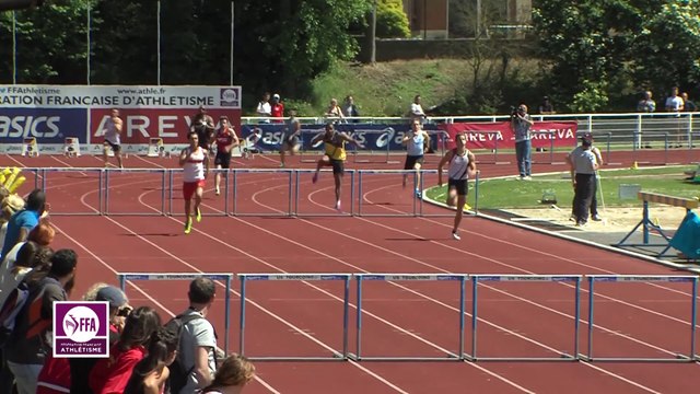 Finale M 400 m haies (Victoire de Mohamed Seghaier en 50''20)