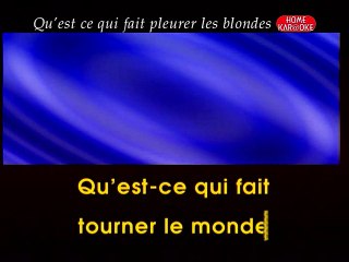 KARAOKE SYLVIE VARTAN - Qu'est ce qui fait pleurer les blondes
