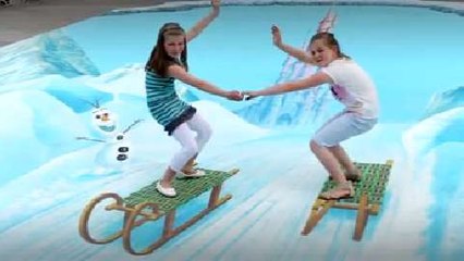 Disney lance sa saison d'été avec une illusion d'optique géante à Paris