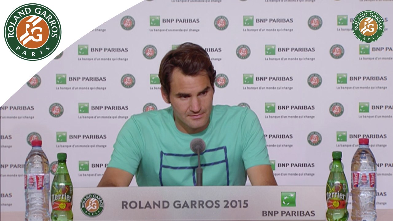 Press conference Roger Federer 2015 French Open / R64