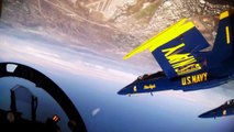 Wonderful Cockpit View of Blue Angels Extreme Close Flight Formation