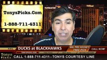 Chicago Blackhawks vs. Anaheim Ducks Game 6 NHL Free Pick Odds Playoff Prediction Preview 5-27-2015