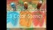 How To: Multi-Layer Stencil Cut & Spray Time Lapse Video - Indian Headdress X-Acto Graffiti Spray
