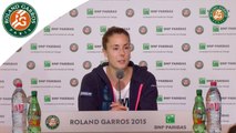 Conférence de presse Alizé Cornet Roland-Garros 2015 / 2ème Tour