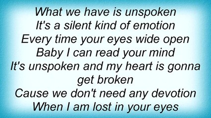 Cascada - Unspoken Lyrics