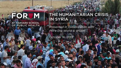 Not Just About Chemical Weapons Use: Highlight from Humanitarian Crisis in Syria Webcast
