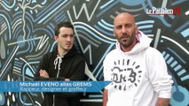 Le rappeur Grems relooke la façade de l'EMB à Sannois