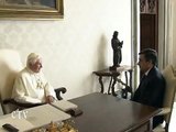 Benedict  XVI receives in audience the French Prime Minister