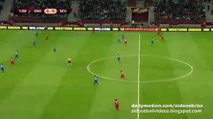 Bacca 1st chance - Dnipro vs Sevilla 27.05.2015