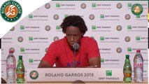 Press conference Gaël Monfils 2015 French Open / R64