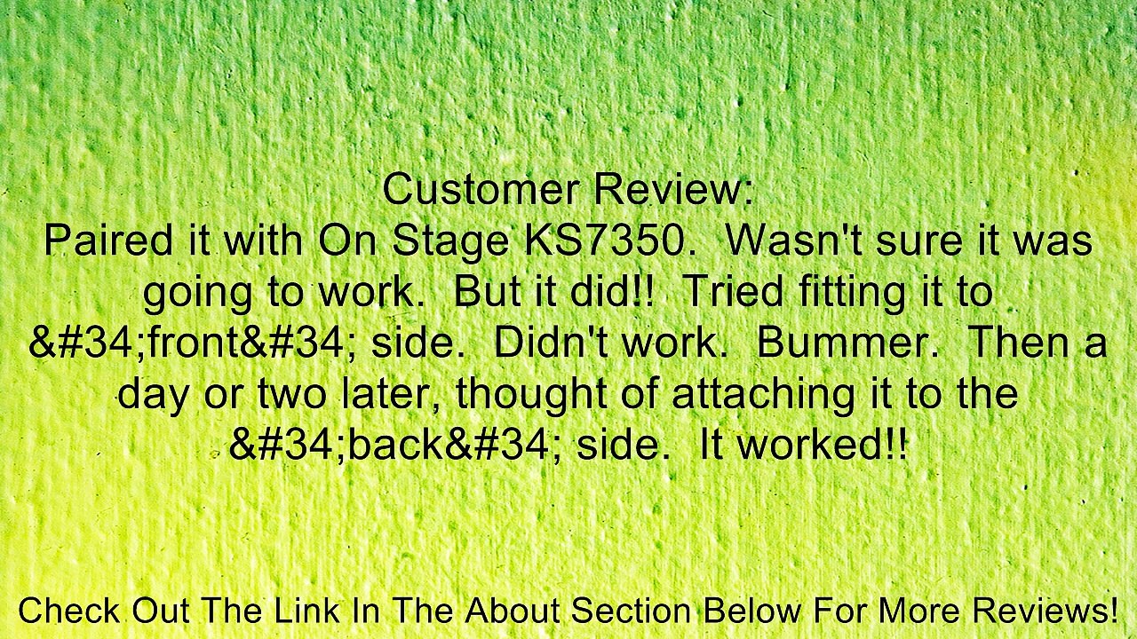 On-Stage Stands KSA8000 Deluxe Universal 2nd Tier Review