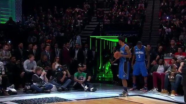 Victor Oladipo Takes the Pass Off the Backboard 2015 Sprite Slam-Dunk Contest