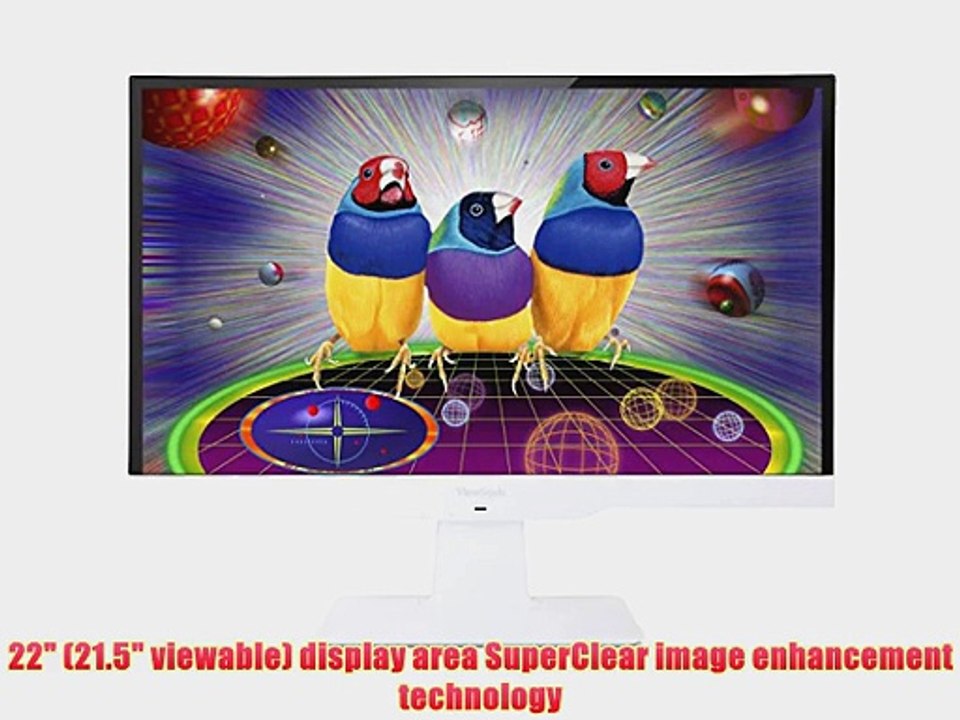 ViewSonic VX2263smhl-w 22-Inch SuperClear IPS LED Monitor (Frameless Design Full HD 1080p 50M:1