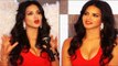 Sunny Leone In Tight Red Hot Dress Exposing Big Assets