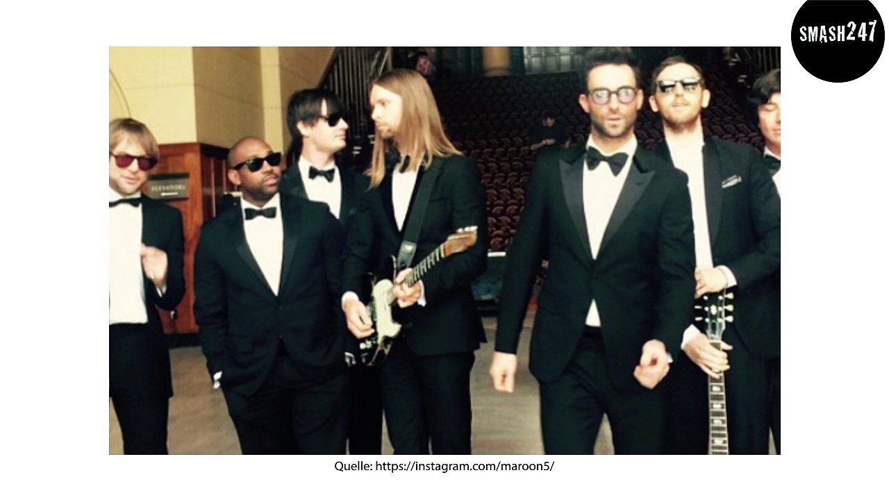 Adam levine: hier proben maroon 5 vor ihrem oscar-auftritt auf dem klo!