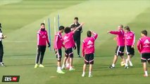 Gareth Bale fail in Real Madrid training 2015
