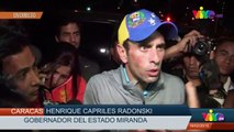 Ciudadano cuestiona a Capriles frente a las acciones tomadas por las protestas y crisis en Venezuela