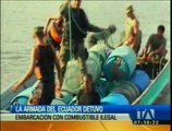 La Armada del Ecuador detuvo una embarcación con combustible ilegal en Esmeraldas