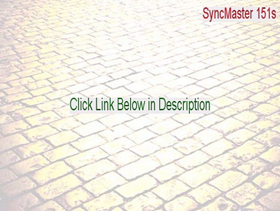 SyncMaster 151s/155s/150s/151v, SyncMaster Magic CX151S-SZ/AZ/AS Download Free (Download Here 2015)
