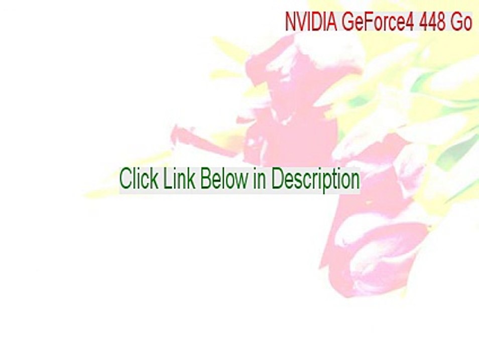 NVIDIA GeForce4 448 Go Serial (Free Download)