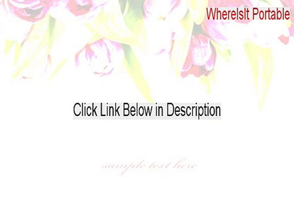 WhereIsIt Portable Download Free - Download Now 2015