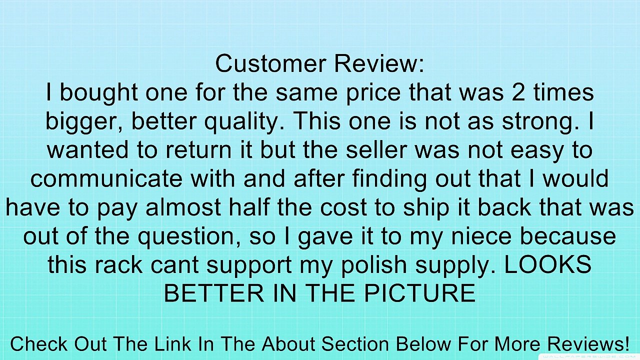 DoRight(TM) Nail Polish Wall Rack Organizer Holds 100 Bottles Nail Polish Shelf Review