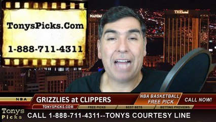 LA Clippers vs. Memphis Grizzlies Free Pick Prediction NBA Pro Basketball Odds Preview 2-23-2015
