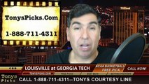 Georgia Tech Yellow Jackets vs. Louisville Cardinals Pick Prediction NCAA College Basketball Odds Preview 2-23-2015