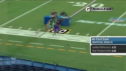 Landon Collins vs. Shaq Thompson simulcam