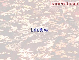 License File Generator Keygen (Download Now 2015)