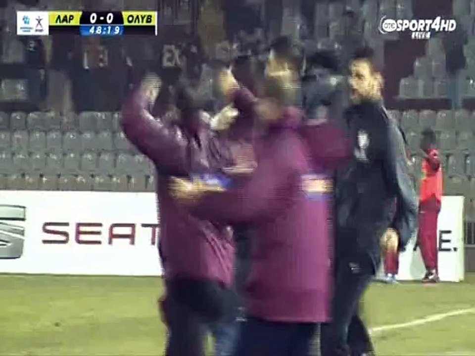 18η ΑΕΛ-Ολυμπιακός Βόλου Γκολ της ΑΕΛ που ακυρώθηκε 2014-15