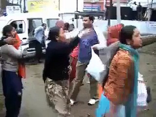 Fire Burnt The Lady Who Was Burning The Hijab In India