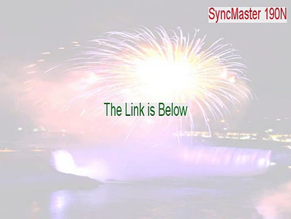 SyncMaster 190N(M)/192N(M)/193N(M) Cracked (Download Here)