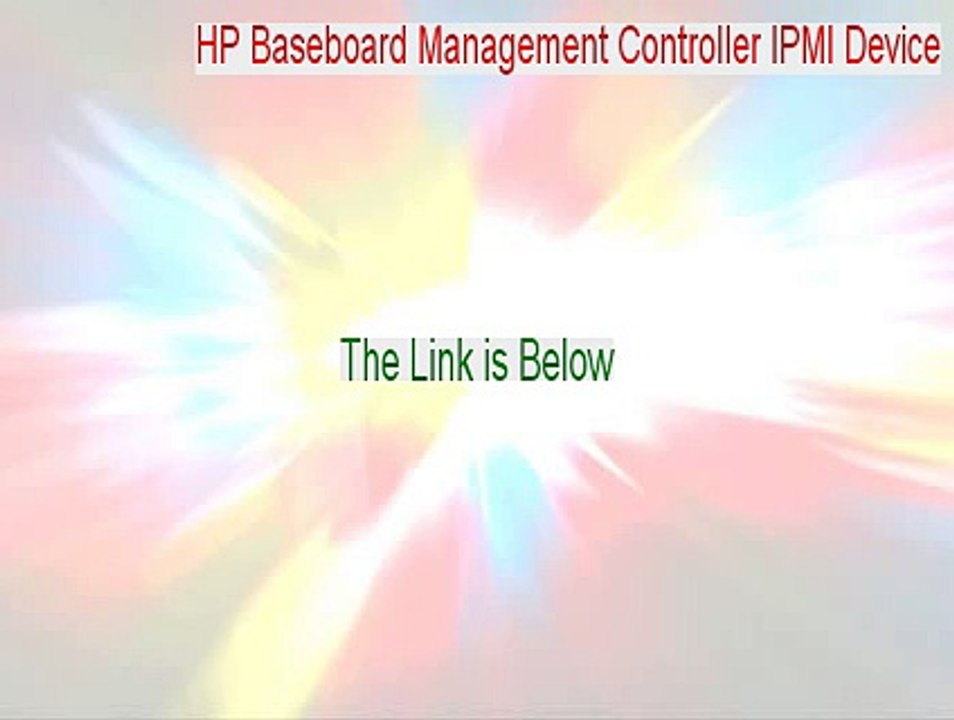 HP Baseboard Management Controller IPMI Device Full [Instant Download]